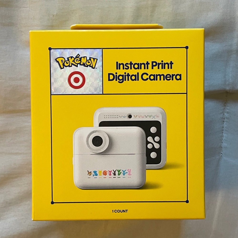 Pokemon X Target Instant Print Digital Camera 30th Anniversary 48MP 1080p 2.4in
